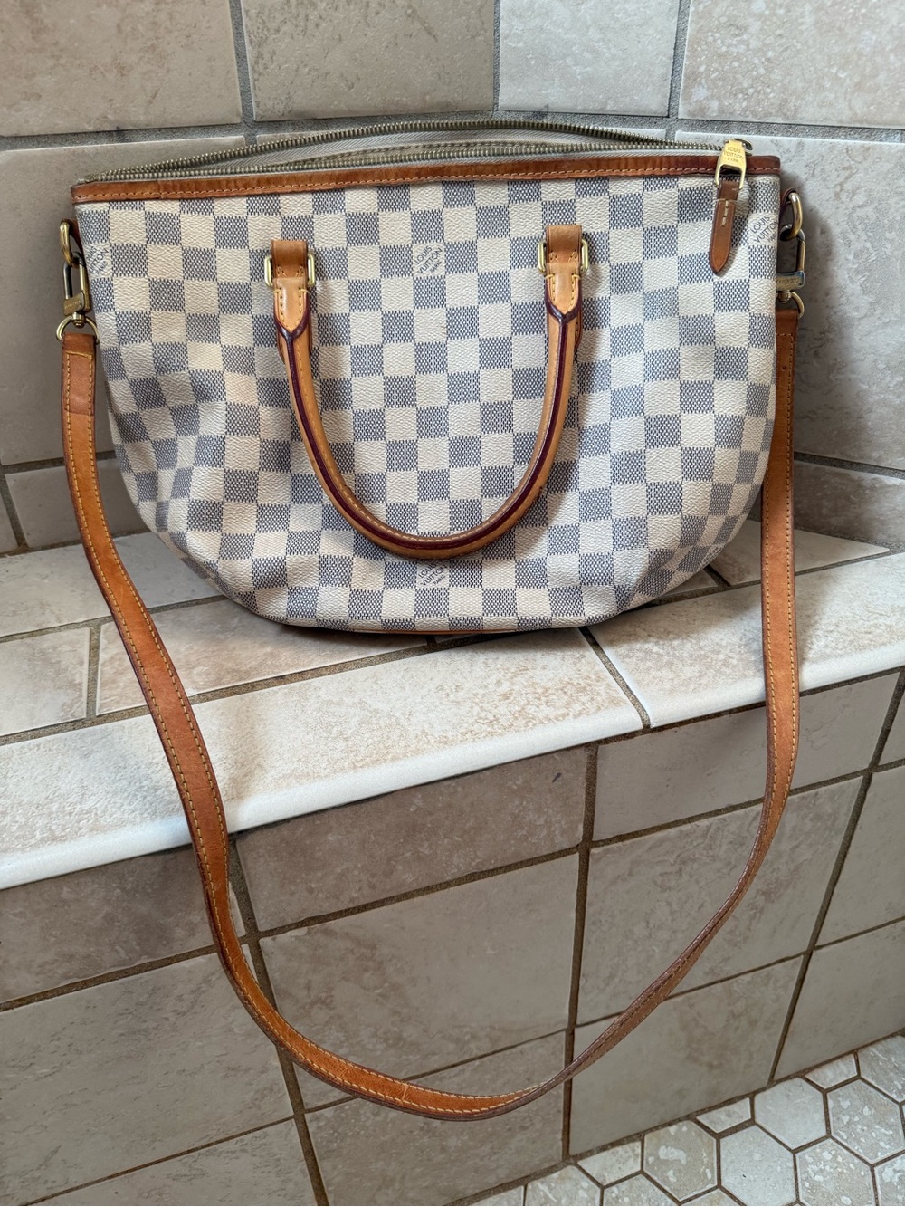 Authentic Louis Vuitton Damier Azur Riviera PM Vintage